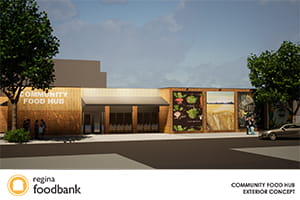Regina Food Bank Community Hub rendering