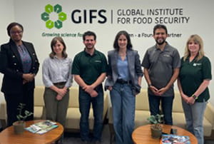 Group at Global Institute for Food Security (GIFS) during an incoming mission with Grupo Trimex.