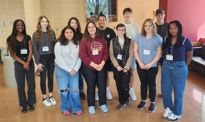 2024-25 Youth Council members stand together at their orientation in September.