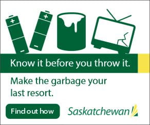 Graphic showing Know it before you throw it. Make the garbage your last resort.