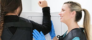 Nurse helping a patient