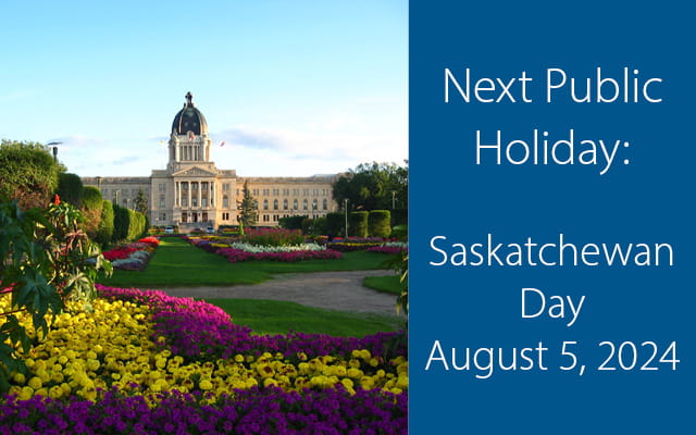 Next Public Holiday: Saskatchewan Day August 5, 2024