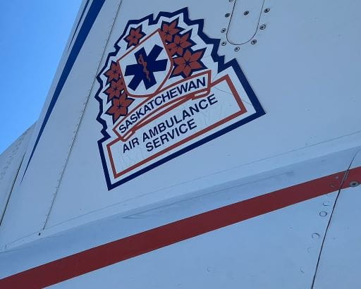 Saskatchewan Air Ambulance Service Logo on Plane